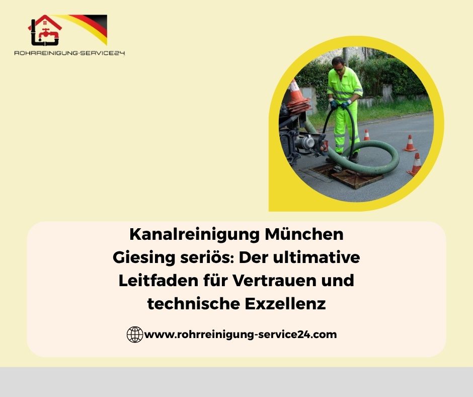 Kanalreinigung München Giesing seriös: 8 Anzeichen für Top-Profis & Preissicherheit 2026