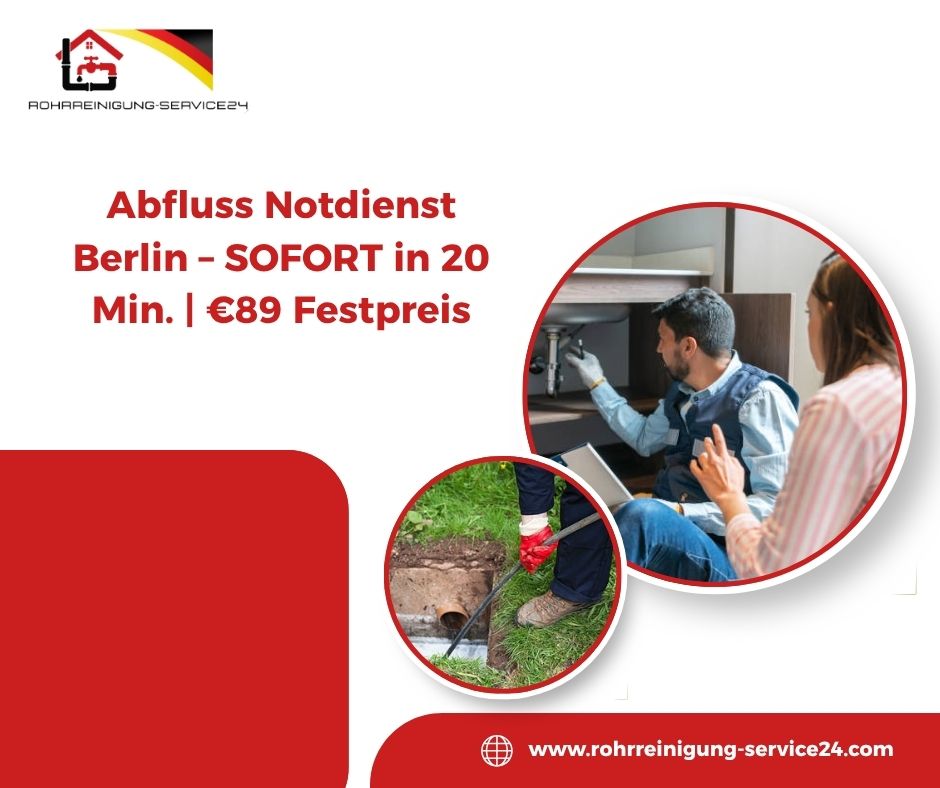 Abfluss Notdienst Berlin – Technische Ausrüstung