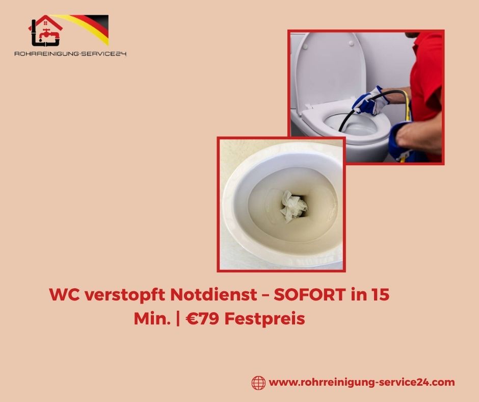 WC verstopft Notdienst