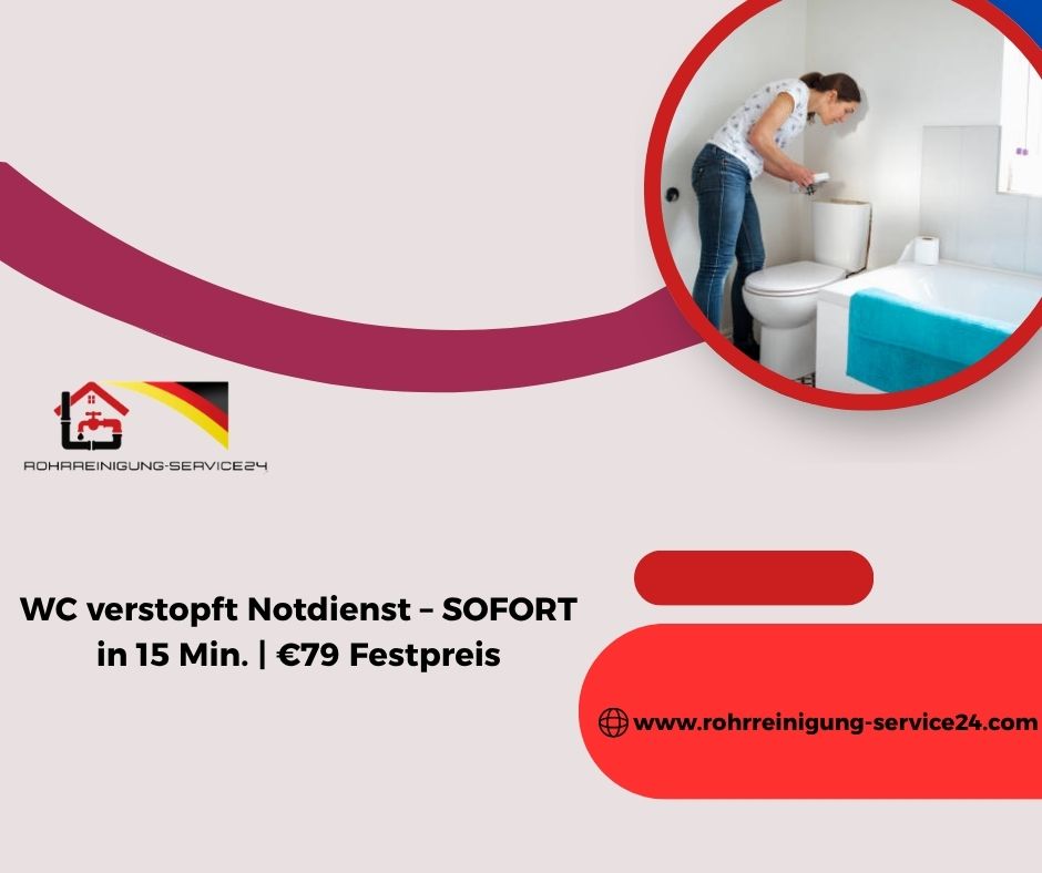 WC verstopft Notdienst – Warum wir die beste Wahl sind