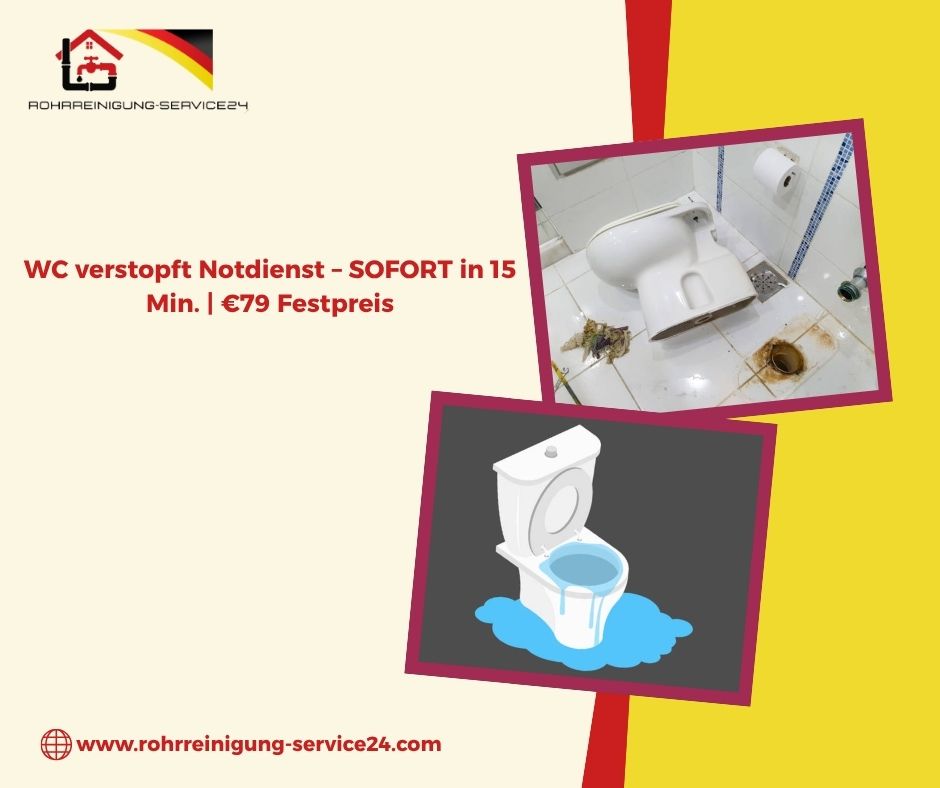 WC verstopft Notdienst