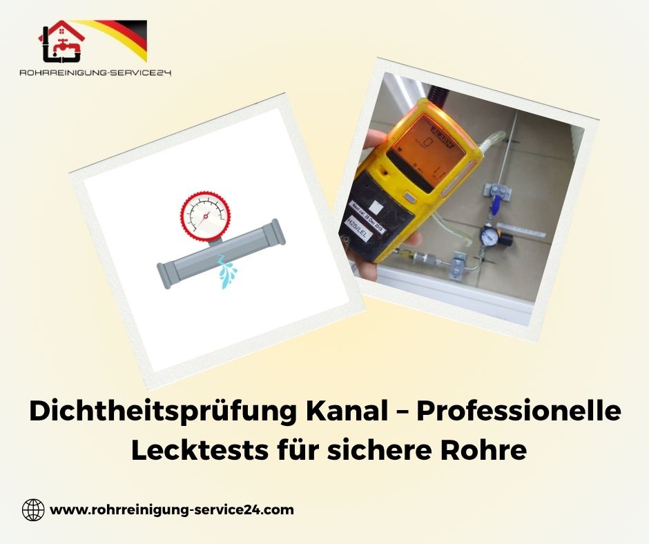 Dichtheitsprüfung Kanal – Methoden und Verfahren
