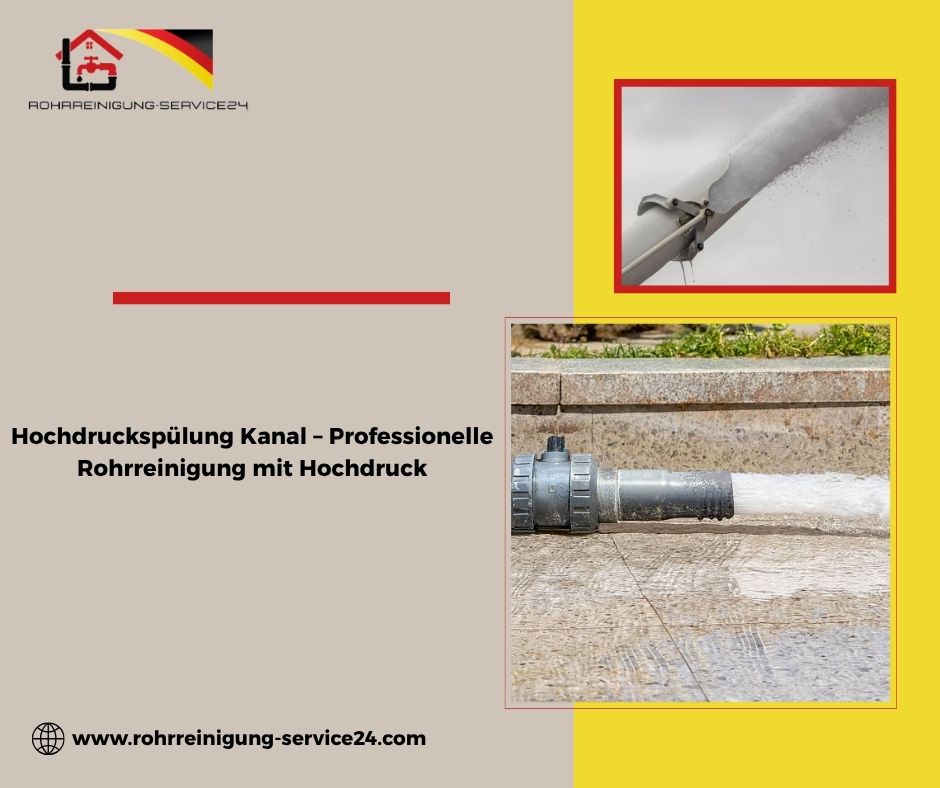 Hochdruckspülung Kanal